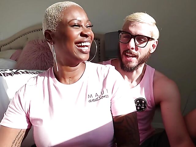 Luca and Veronika are an interracial couple on fire