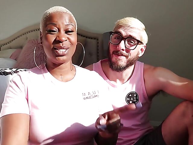 Luca and Veronika are an interracial couple on fire