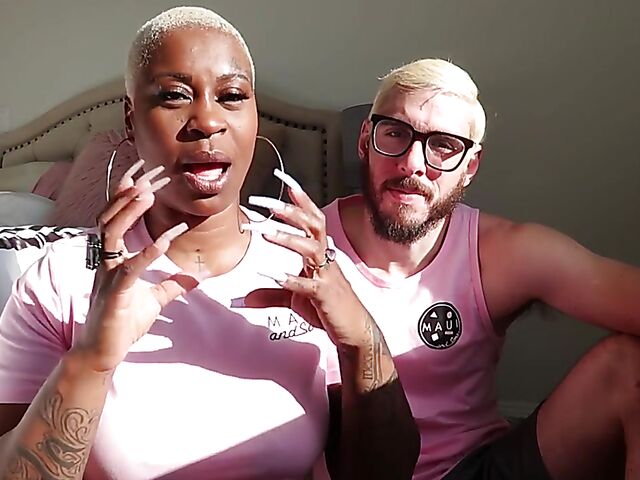 Luca and Veronika are an interracial couple on fire