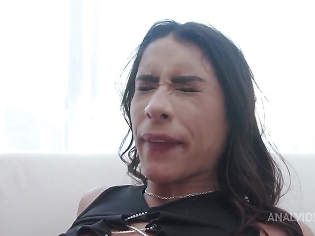 Black on Brazilian interracial anal gangbang with Val Mineirinha