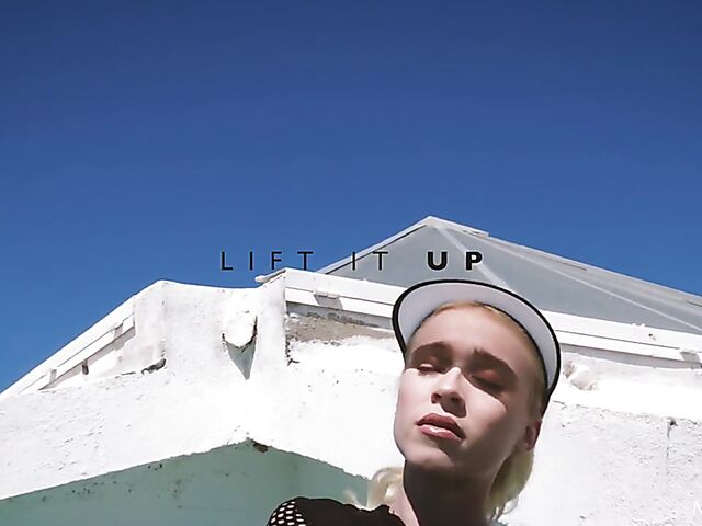 Nude workout in the sun and sexy masturbation with Riley Anne