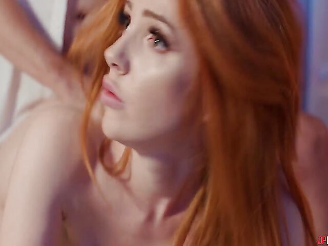 British big tits redhead Scarlett Jones is back home with amnesia and gets pounded in her bedroom