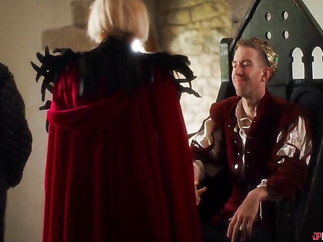King Danny D fucks busty blonde mage Rebecca More with his big cock