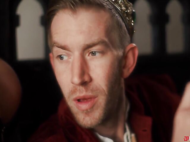King Danny D fucks busty blonde mage Rebecca More with his big cock