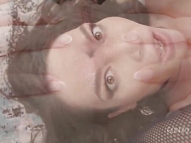 Katrina Colt stretches her asshole to get ready for 4 on 1 interracial DP gangbang