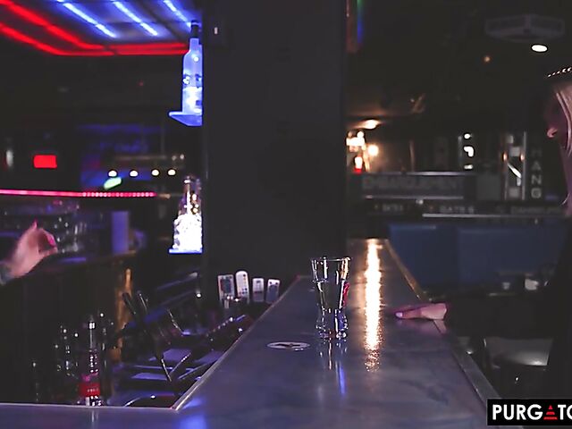 Lesbian bar sex with Sky Pierce and Shana Lane