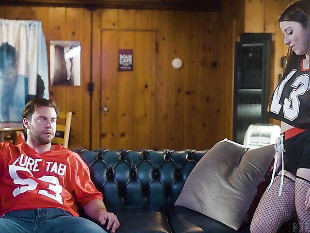 Intense fucking and cum inside Charly Summer's shaved pussy