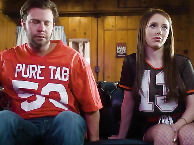 Intense fucking and cum inside Charly Summer's shaved pussy