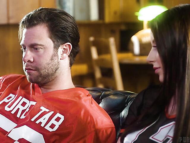 Intense fucking and cum inside Charly Summer's shaved pussy