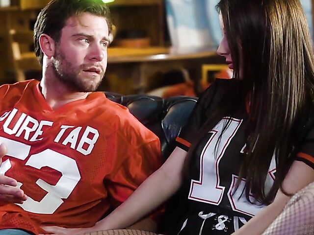 Intense fucking and cum inside Charly Summer's shaved pussy