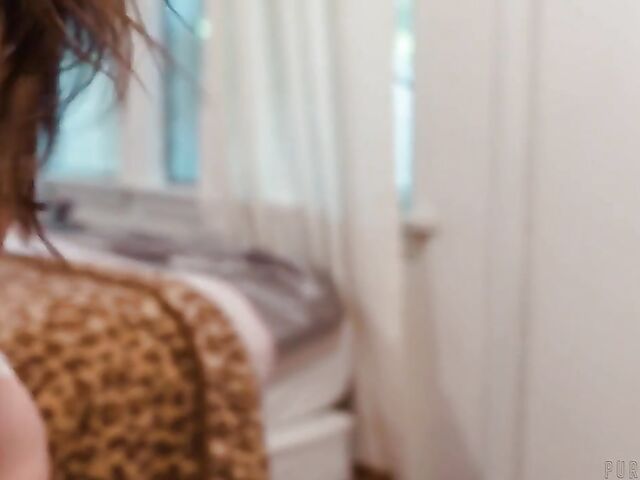 Intense fucking and cum inside Charly Summer's shaved pussy