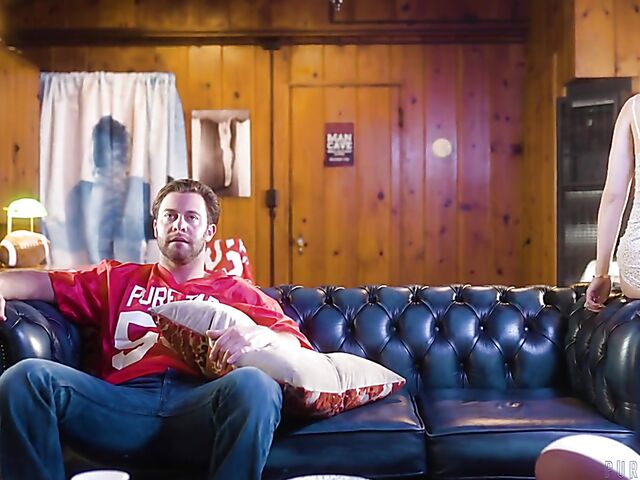 Intense fucking and cum inside Charly Summer's shaved pussy