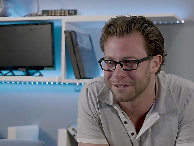 Paige Owens & Nathan Bronson - Trimmed pussy and pattern stockings to drive him crazy