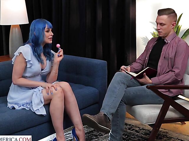 Jewelz Blu - Love her blue hair, love her firm tits