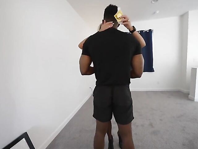 Black cum swallow with big-breasted Wifey