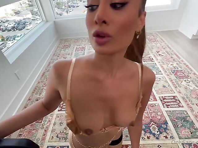 Beautiful shaved indian babe Marina Maya gets pounded by a huge black cock