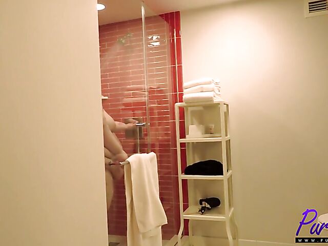 Autumn Hart - Pink haired super size BBW POV fucked after the shower