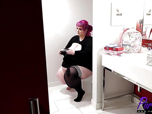 Autumn Hart - Pink haired super size BBW POV fucked after the shower