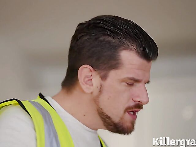 Pale anal girl Baby Kxtten gets ass banged by the handyman