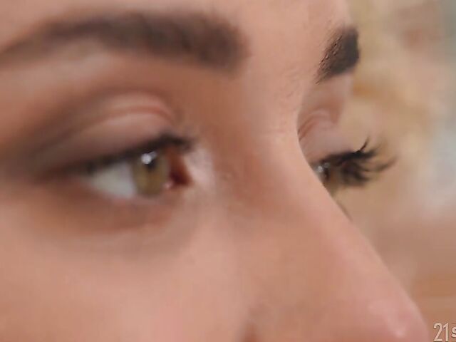 Lesbian yoga threesome with anal fingering featuring Lulu Love, Geisha Kyd, and Lilly Bella