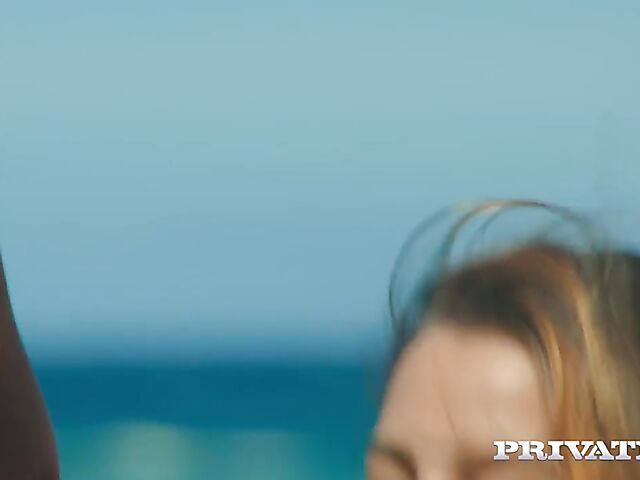 Wild beach sex in the sand with Agatha Vega