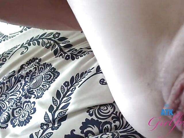 Pale POV girl Sage Fox gest her pussy rubbed and fucked from your point of view