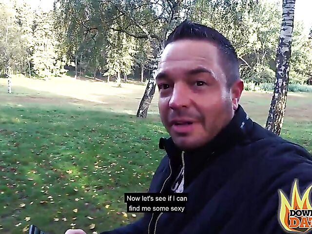 Fuck date in the park with short haired mature slut Rubina