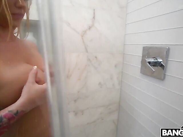 Bailey Brooke - Blonde bikini babe with big natural tits and round ass gets some cock