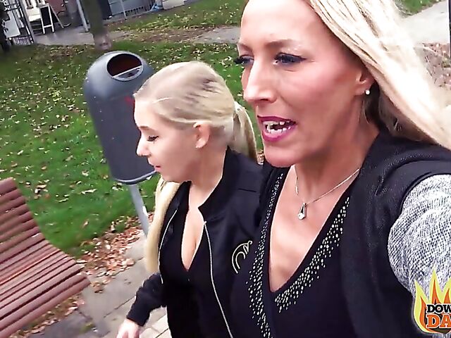 German lesbian milfs Lana Vegas and Lena Nitro want you to watch