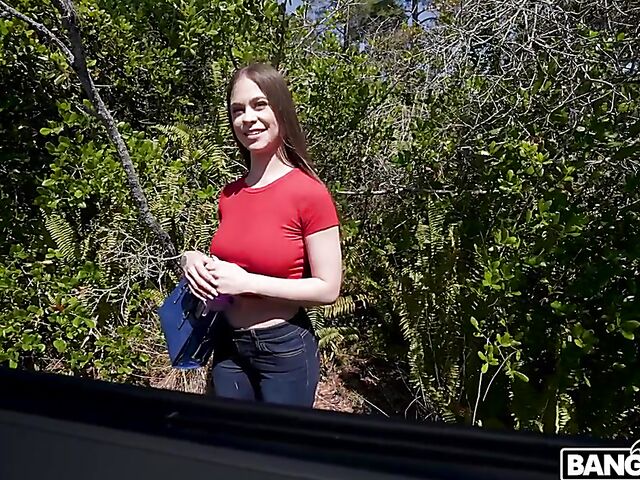 Van fuck for cash with natural boobs girl Josie Tucker