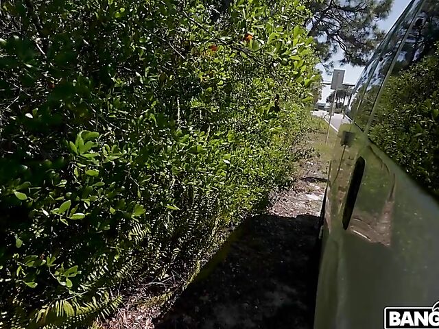 Van fuck for cash with natural boobs girl Josie Tucker