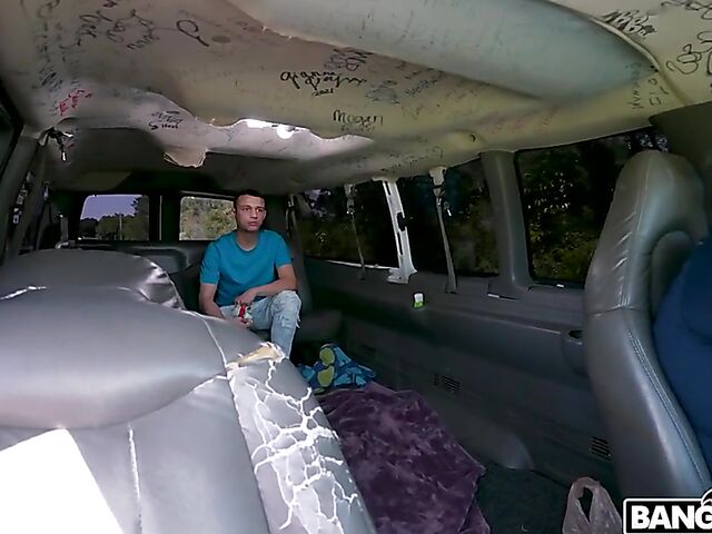 Van fuck for cash with natural boobs girl Josie Tucker