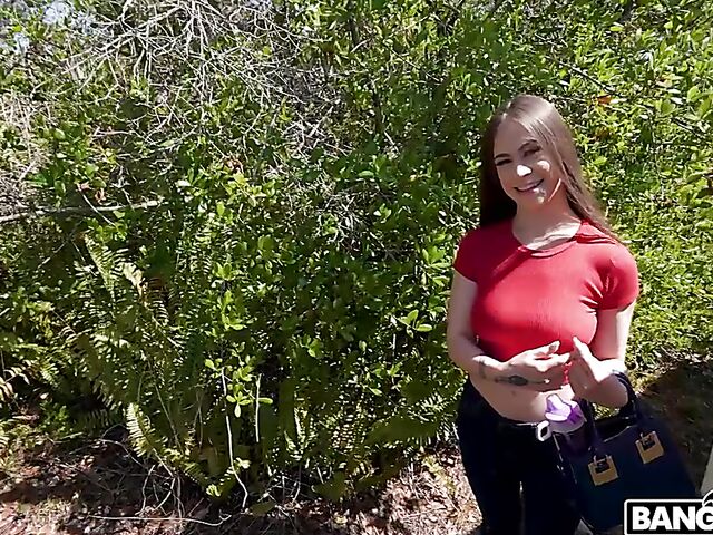 Van fuck for cash with natural boobs girl Josie Tucker