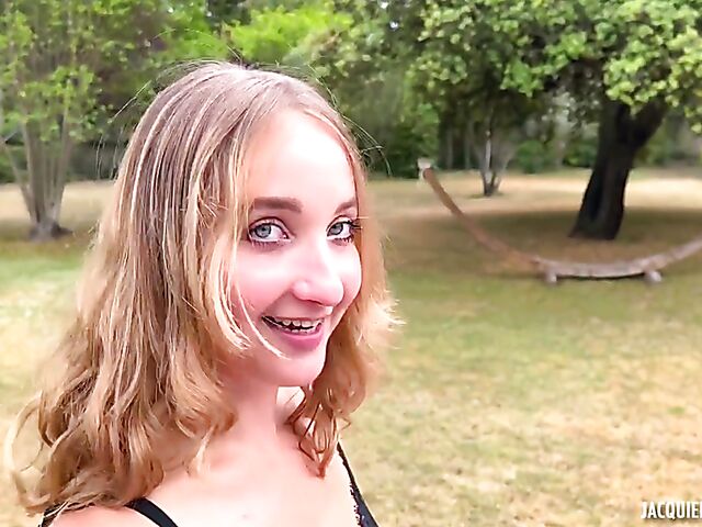 Outdoor orgy with three French girls Chloe, Ashley Morena & Alice