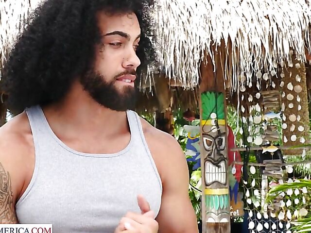 BBQ and pool threesome with bikini chicks Chanel Brooks and Mila Monet