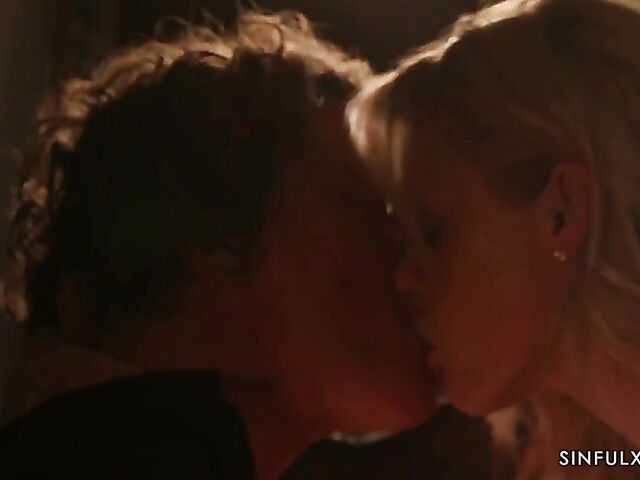 Passionate fuck session in the dark with Czech MILF Brittany Bardot