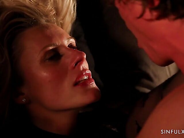 Passionate fuck session in the dark with Czech MILF Brittany Bardot