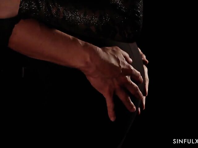 Passionate fuck session in the dark with Czech MILF Brittany Bardot