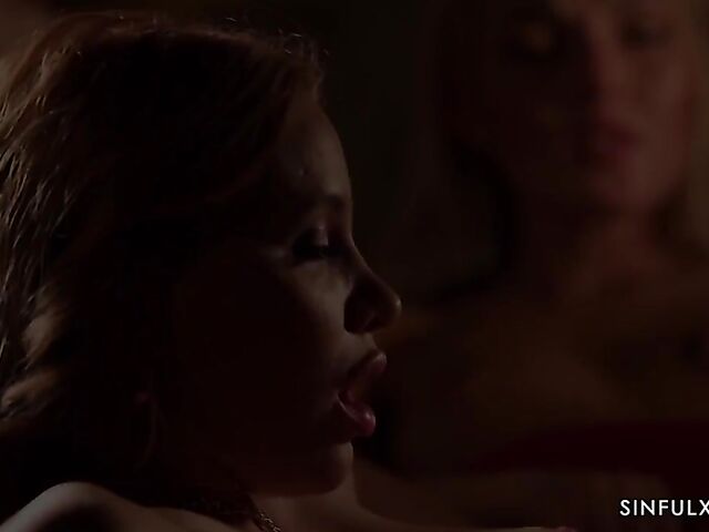 Kiara Lord and Lovita Fate share a cock in erotic threesome