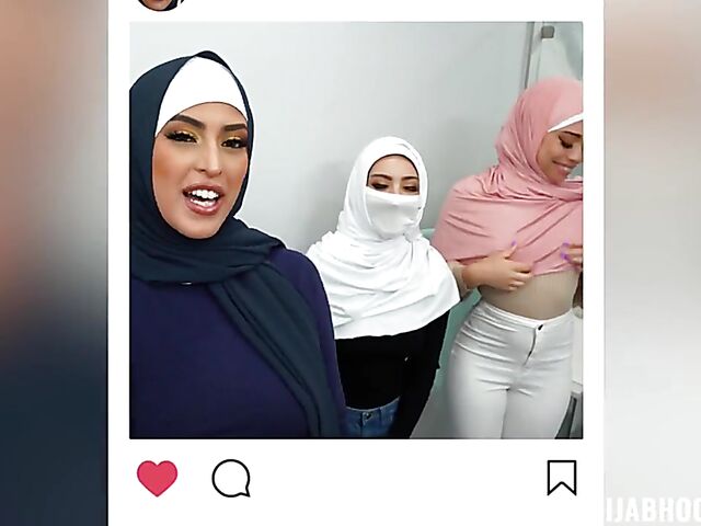FFFM hijab sex in America with Willow Ryder, Violet Gems, and Sophia Leone