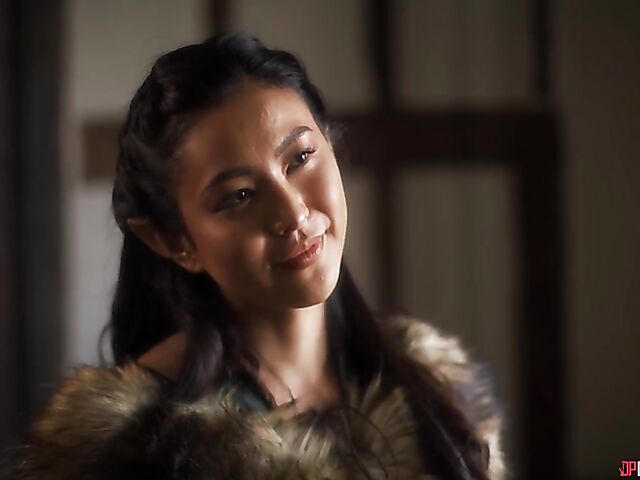 Big tits asian elf warrior vs well hung king fantasy sex with Rae Lil Black and Danny D