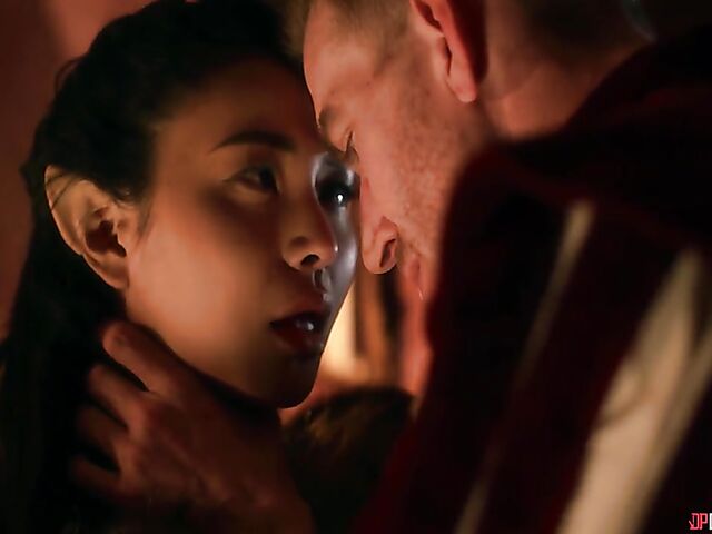 Big tits asian elf warrior vs well hung king fantasy sex with Rae Lil Black and Danny D