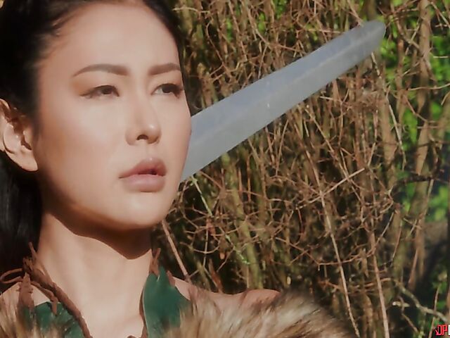 Big tits asian elf warrior vs well hung king fantasy sex with Rae Lil Black and Danny D