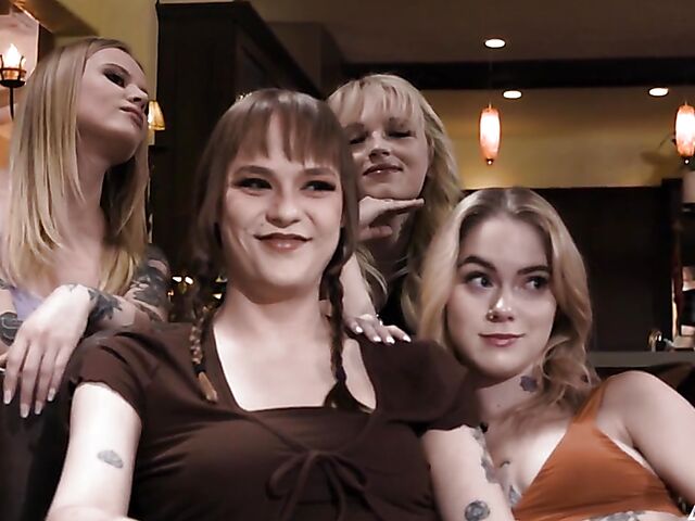 Kyler Quinn - Hardcore threesome in front of everyone