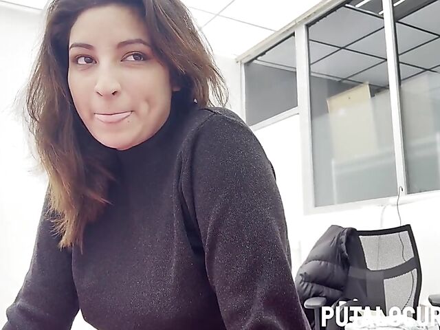 Chubby latina girl from Peru Sofia Garcia pleases Torbe