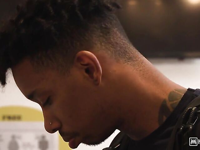 Horny Sara Retali with round ass and big tits interracial hostel fuck with her black roommate