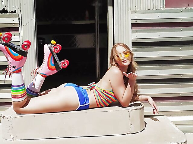 Interview and behind the scenes with penthouse pet Destiny Rose