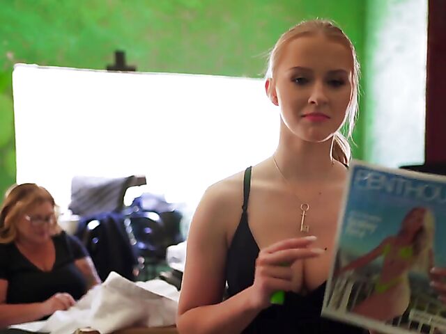 Interview and behind the scenes with penthouse pet Destiny Rose