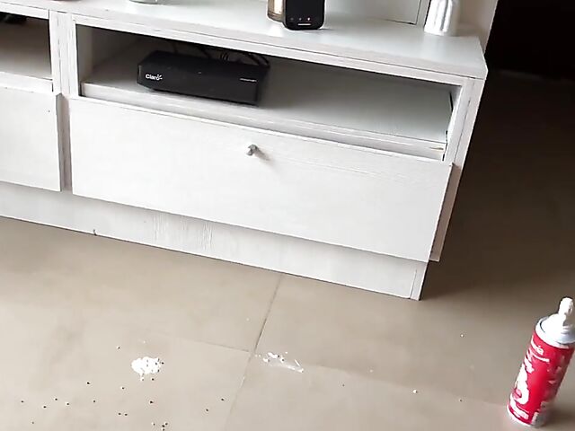 Wet and messy couple Joana and Lee getting dirty