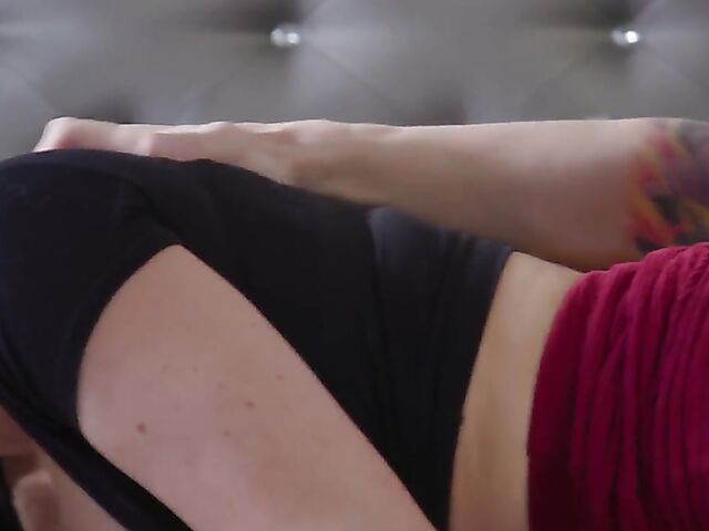 MILF cougar with big fake boobs Jasmine Jae fucking in stockings